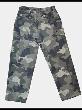 Men's Gray Camo Cargo Pants